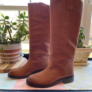 J. Crew Brown Leather Riding Boots